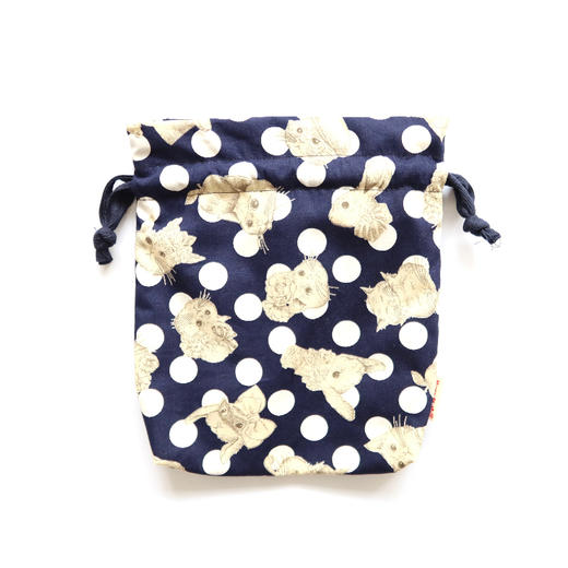 HUJI祤集Bobby收纳袋插画波点猫猫兔 商品图1