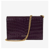 Alexander McQueen 麦昆 女士单肩链条包 紫色 鳄鱼皮压纹 613088 1HBBG 5150 商品缩略图3