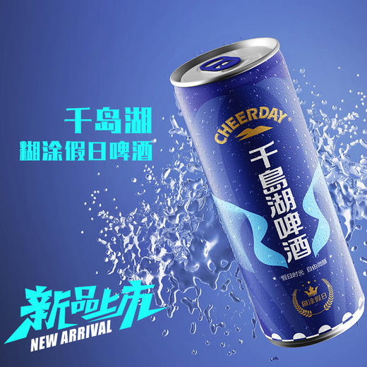 千岛湖啤酒9°P千岛湖啤酒糊涂假日纤体罐330ml*24听 商品图3