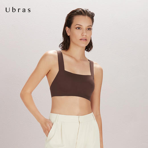 Ubras宽肩带抹胸背心文胸舒适无痕无钢圈文胸简约美背胸罩女 商品图3