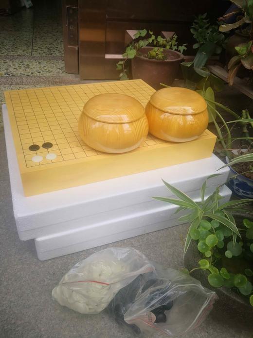 围棋俱乐部围棋套装乌龙新榧独木棋盘，新榧独木棋罐老云子 商品图6
