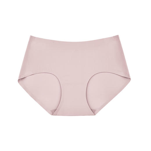 Ubras无痕丝滑中腰内裤透气高弹蚕蛹蛋白三角裤2件装 商品图3