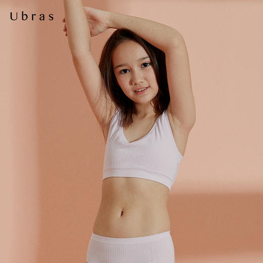 Ubras少女无缝小背心式文胸12-15岁初高中学生内衣无钢圈 商品图3