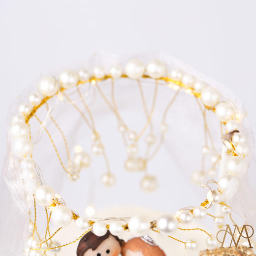 【3576】双层婚礼纪念日蛋糕白底 商品图2