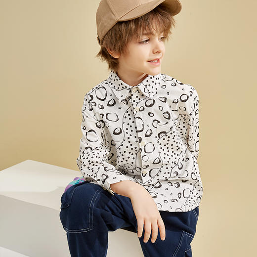 【特价清仓】龙之涵 儿童休闲衬衣 春秋衬衫中大童衬衣打底衫百搭好穿 商品图4