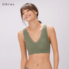 Ubras140支supima棉V领无痕背心文胸透气无痕无钢圈舒适胸罩女 商品缩略图1
