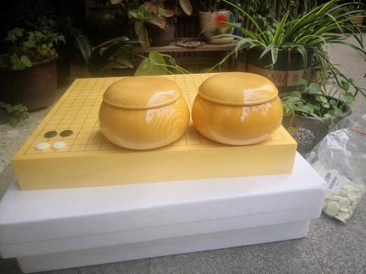 围棋俱乐部围棋套装乌龙新榧独木棋盘，新榧独木棋罐老云子 商品图2