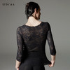 Ubras樱花蕾丝七分袖上衣女士性感时尚百搭打底中袖上衣秋季新款 商品缩略图3