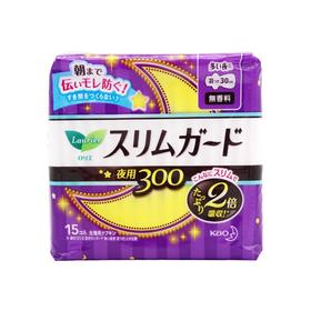 花王 乐而雅 超薄瞬吸卫生巾夜用30CM 15片 日本