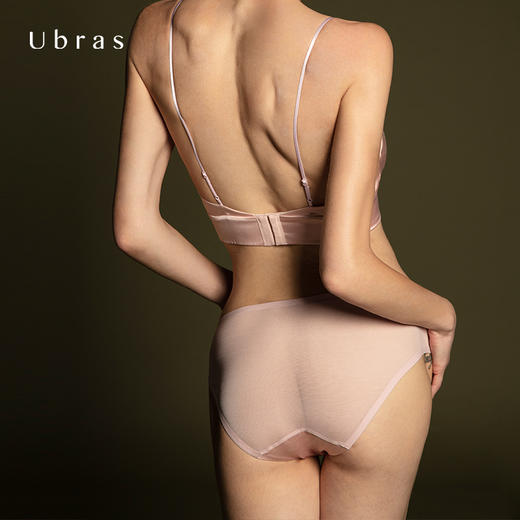 Ubras桑蚕丝网纱拼接三角裤女裤纯棉底裆性感透气舒适内裤 女 商品图4