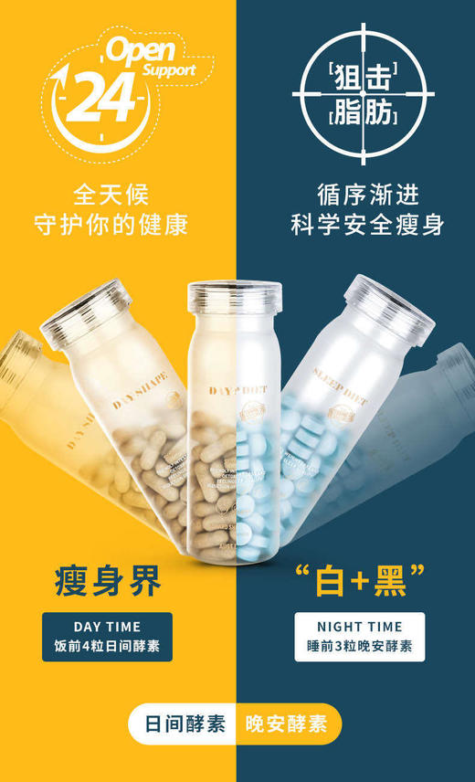 【bio-e】澳洲进口bio-e日间酵素+bioe溶脂片夜间孝素褪黑素 商品图0