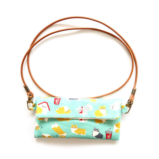 HUJI祤集Comfy斜挎包插画柯基屁屁爆米花 商品图1