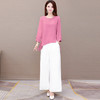 WE- KED-981958 天丝棉时尚显瘦两件套女2021春季新款套装 商品缩略图0