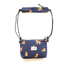 HUJI祤集pieton斜挎包插画小狗小狗