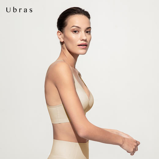 Ubras细肩带网纱背心式文胸内衣女无钢圈无痕舒适透气女士胸罩 商品图1