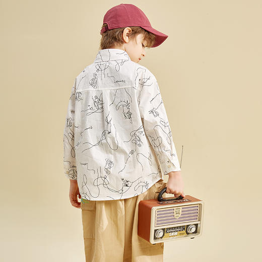 【特价清仓】龙之涵 儿童休闲衬衣 春秋衬衫中大童衬衣打底衫百搭好穿 商品图1