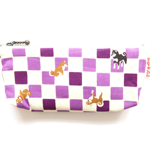 HUJI祤集笔袋插画棋盘格阿柴 商品图3