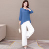 WE- KED-981958 天丝棉时尚显瘦两件套女2021春季新款套装 商品缩略图3