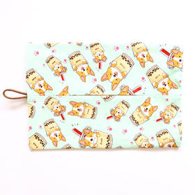 HUJI祤集Tissy纸巾袋插画珍珠奶茶小柯基