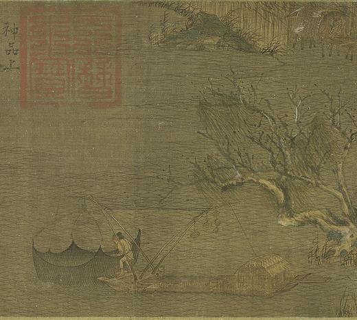 【定制书画】（五代）赵干《江行初雪图》绢本 手卷 馆藏书画高仿复制艺术品（付款后28天内发货） 商品图2