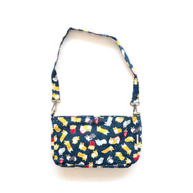 HUJI祤集Butter单肩包插画柯基屁屁爆米花