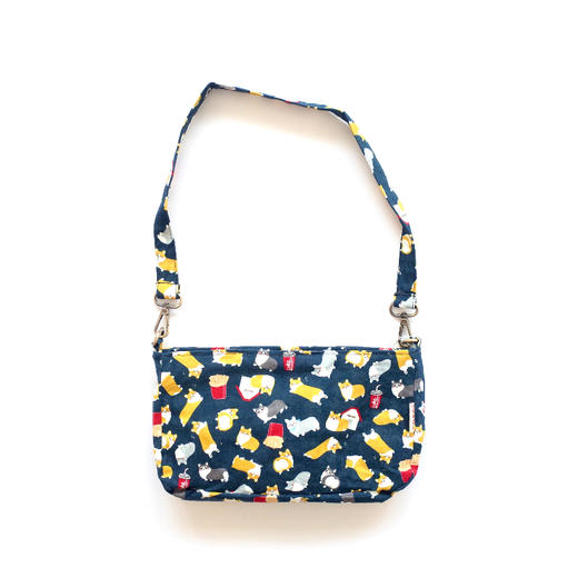 HUJI祤集Butter单肩包插画柯基屁屁爆米花 商品图0