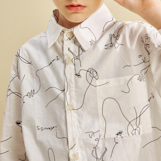 【特价清仓】龙之涵 儿童休闲衬衣 春秋衬衫中大童衬衣打底衫百搭好穿 商品图2