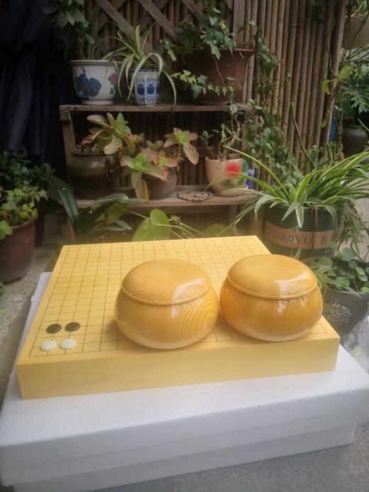 围棋俱乐部围棋套装乌龙新榧独木棋盘，新榧独木棋罐老云子 商品图0