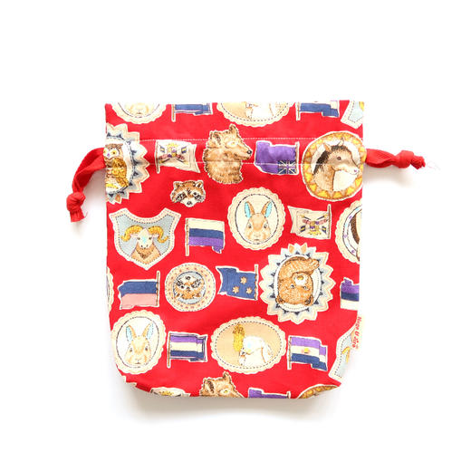 HUJI祤集Bobby收纳袋插画旗帜动物肖像画 商品图0