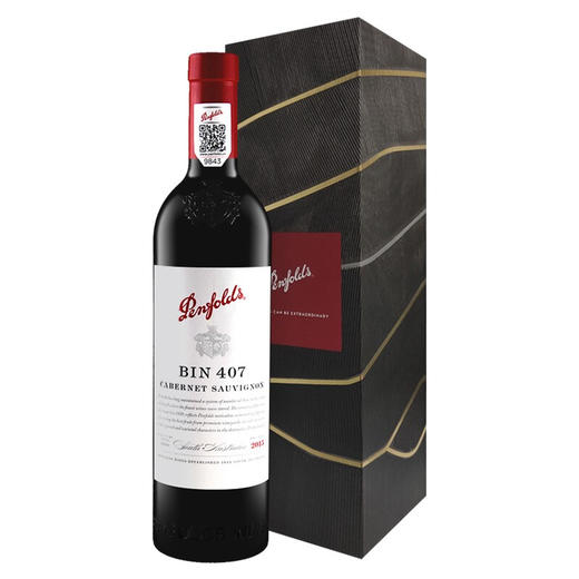 澳洲Penfolds进口红酒 奔富Bin407赤霞珠干红葡萄酒木塞 礼盒样式年份随机 bin407单支礼盒装 750ml 商品图0
