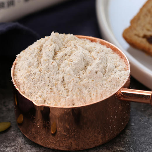 新良全麦面包粉 烘焙原料 小麦面粉 粗粮 高筋粉 原装500g 原装 商品图2