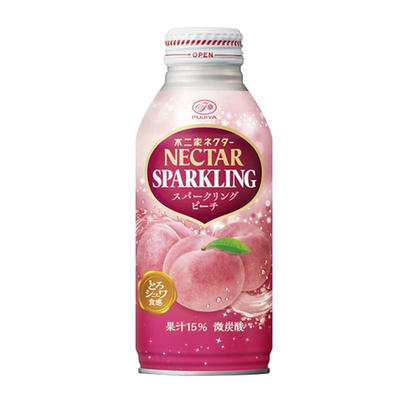日本进口 不二家白桃果汁微碳酸饮料水蜜桃味高颜值网红饮品 380ml（207612） 商品图3