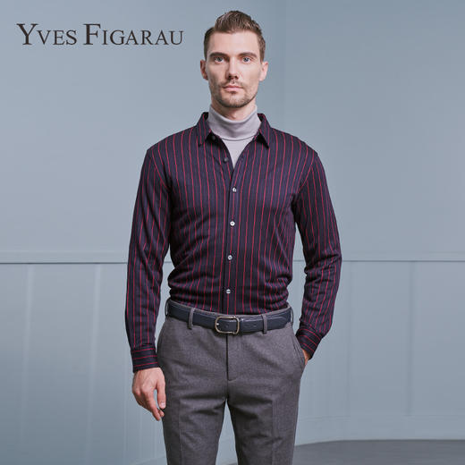 YvesFigarau伊夫·费嘉罗902306休闲长袖衬衫 商品图0