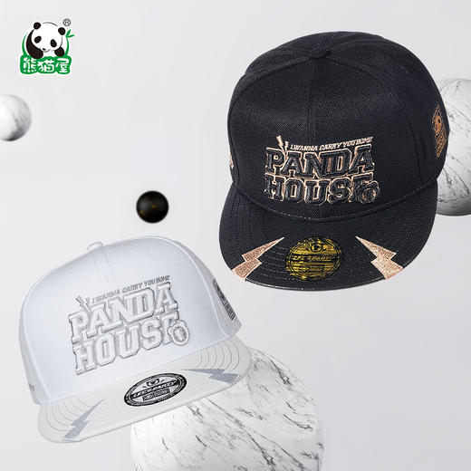 熊猫屋PANDAHOUSE 电音平沿帽 两色可选 商品图0