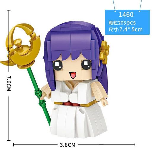 俐智砖头人系列儿童盲盒拼装积木动漫玩具礼物潮流桌面摆件手办 商品图3