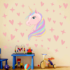 【家居饰品】*独角兽幼儿园粉色少女心INS儿童房装饰墙贴 商品缩略图1