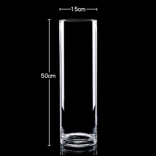 百搭实用现代简约落地直筒水晶透明玻璃花瓶下单48小时内发货 商品图7