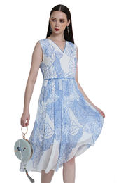 景泰蓝色连衣裙2S5937--芙蕖渌波--《LSF》