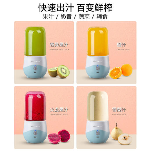 【口袋里的榨汁杯！无线鲜榨】不用排队就能畅享果汁，便携随行果汁杯，天天果汁喝出好身材，水果鲜榨鲜喝超长续航，家用充电小型迷你炸果汁料理机 商品图3