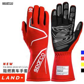 SPARCO手套 FIA认证 防火 LAND+ 可参赛全掌防滑胶 2021新款
