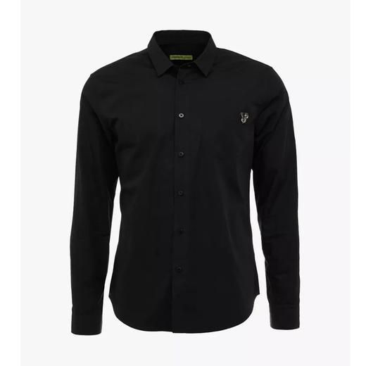 VERSACE JEANS 范思哲 男士 黑色 奢侈品 秋冬新款 棉质 长袖衬衫 B1GSA6S1 24350 899 商品图0