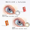 pupucon月抛美瞳女韩国彩色隐形眼镜自然混血大小直径棕灰绿2片装 商品缩略图2