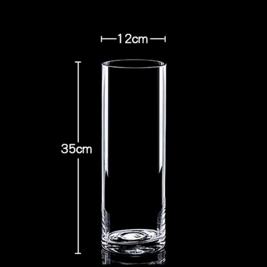 百搭实用现代简约落地直筒水晶透明玻璃花瓶下单48小时内发货 商品图6