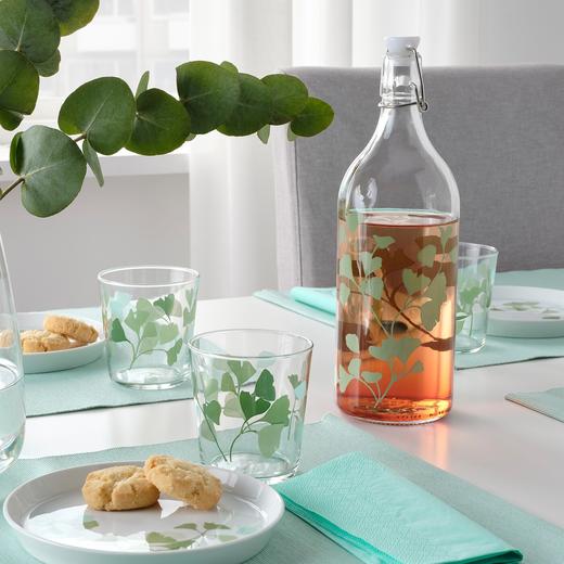 IKEA 宜家 KORKEN 考肯 附塞瓶子 玻璃 印制 1 公升 商品图3