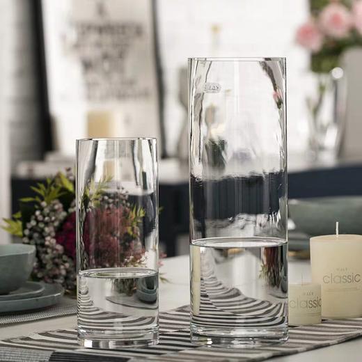 百搭实用现代简约落地直筒水晶透明玻璃花瓶下单48小时内发货 商品图0