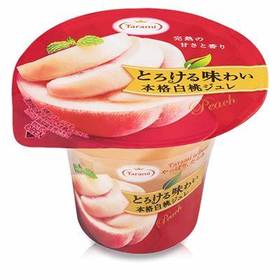 日本原装进口tarami 本格果肉果冻白桃味果冻（杯型） 210g（021794）