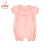棉果果夏季女童花边短袖连体衣连身衣哈衣M222727221311 商品缩略图0