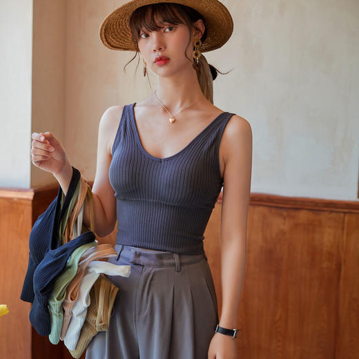 竖条吊带 商品图6