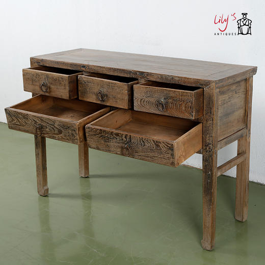 美丽华伦古董玄关桌 实木五屉桌 明清家具收藏中式老物件 榆木家具 商品图2