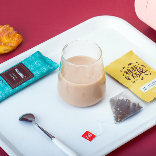Tessdoll台湾台仕朵桂花乌龙奶茶2桶袋装速溶奶茶[福利品] 商品图2